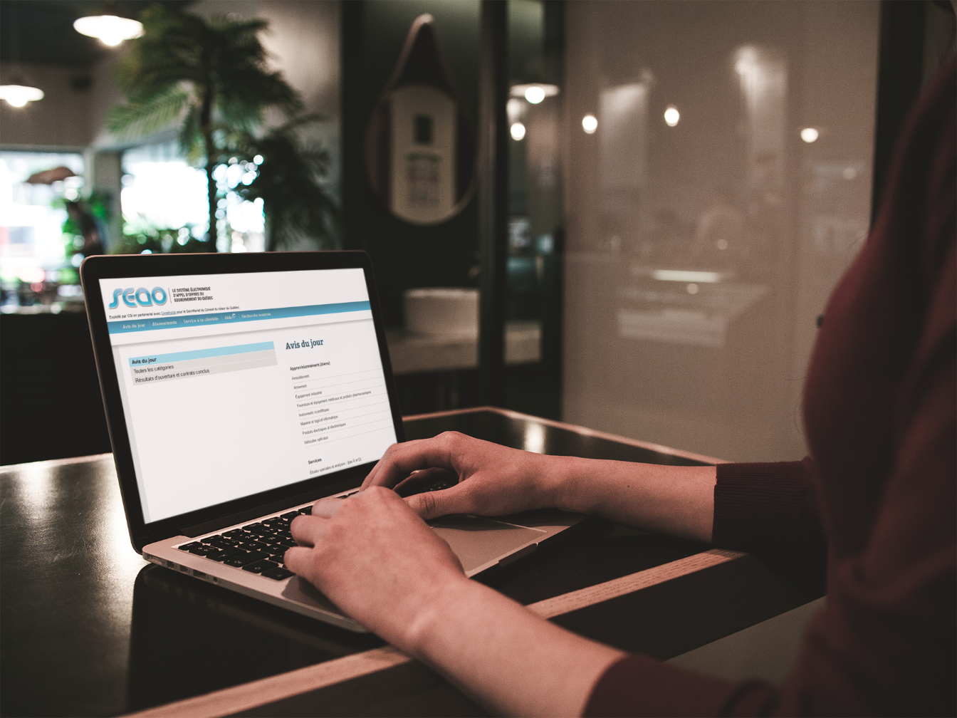 Visiter le site de l'SEAO